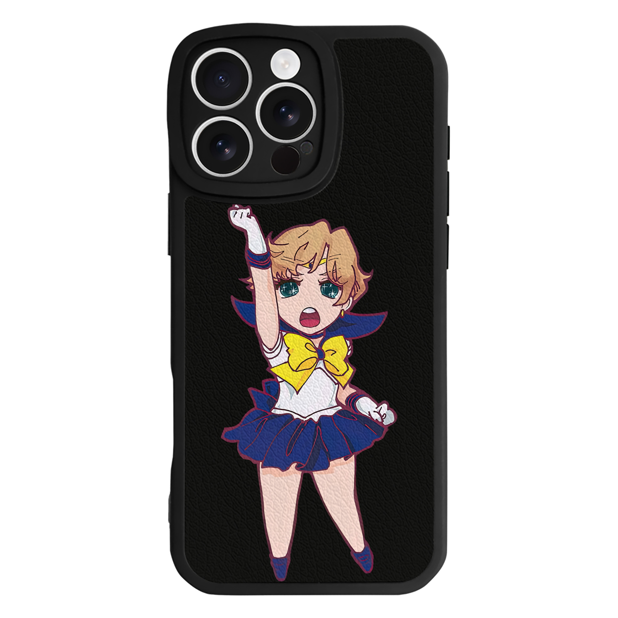 （画像用） 美少女戦士セーラームーン 天王はるか Sailor Moon Tenoh Haruka 【iPhone 16シリーズ対応】シリコンスマホケース（レザー調） 材質：シリコン